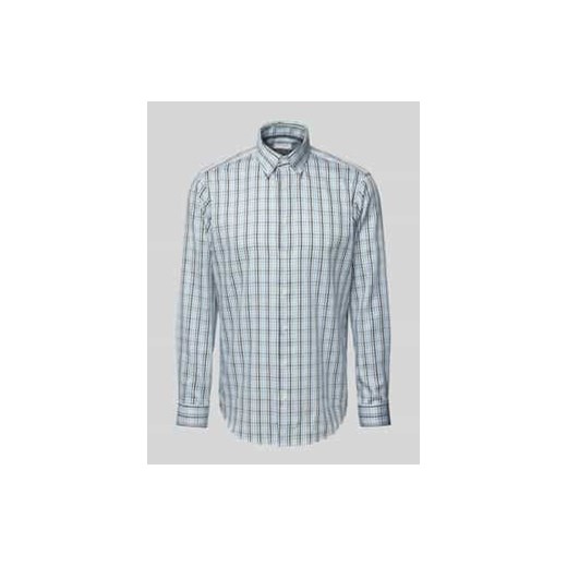 Koszula biznesowa o kroju regular fit z listwą guzikową ze sklepu Peek&Cloppenburg  w kategorii Koszule męskie - zdjęcie 177825733