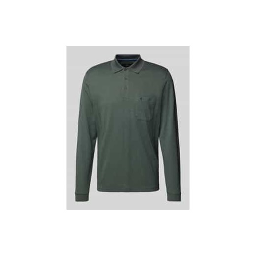 Bluzka z długim rękawem z kołnierzykiem polo ze sklepu Peek&Cloppenburg  w kategorii T-shirty męskie - zdjęcie 177825754