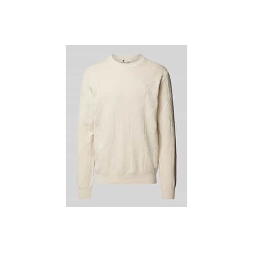 Sweter z dzianiny z wiskozy z fakturowanym wzorem ze sklepu Peek&Cloppenburg  w kategorii Swetry męskie - zdjęcie 177825973