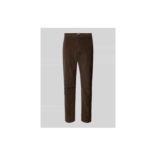 Spodnie o kroju regular fit ze sztruksu ze sklepu Peek&Cloppenburg  w kategorii Spodnie męskie - zdjęcie 177826142