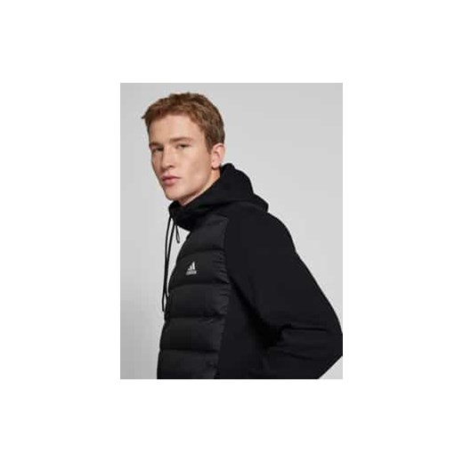 Pikowana kurtka z kapturem z nadrukiem z logo Adidas Sportswear S Peek&Cloppenburg