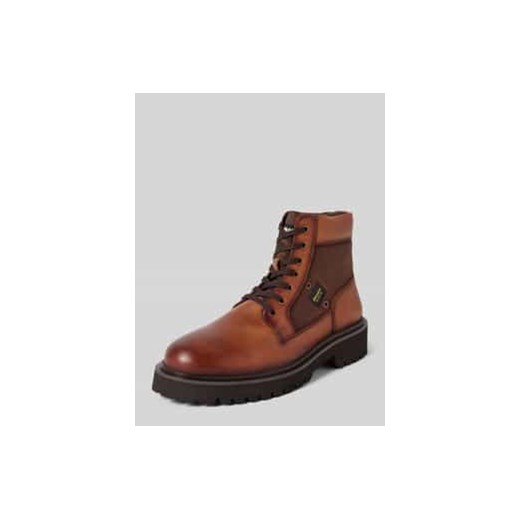Kozaki sznurowane z detalami z logo model ‘BUXTON’ ze sklepu Peek&Cloppenburg  w kategorii Buty zimowe męskie - zdjęcie 177826560