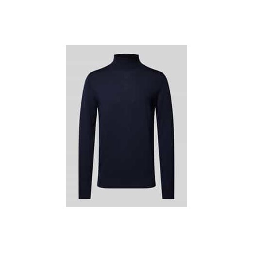 Sweter z dzianiny z prążkowanymi wykończeniami ze sklepu Peek&Cloppenburg  w kategorii Swetry męskie - zdjęcie 177826643