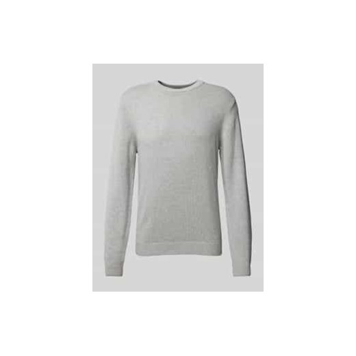 Sweter z dzianiny z okrągłym dekoltem ze sklepu Peek&Cloppenburg  w kategorii Swetry męskie - zdjęcie 177826720