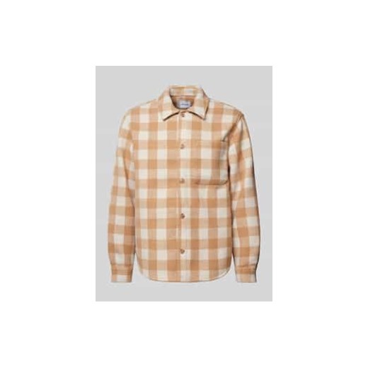 Kurtka koszulowa o kroju regular fit z kieszenią na piersi ze sklepu Peek&Cloppenburg  w kategorii Kurtki męskie - zdjęcie 177826733
