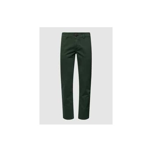 Chinosy o kroju slim fit z detalem z logo model ‘Schino’ ze sklepu Peek&Cloppenburg  w kategorii Spodnie męskie - zdjęcie 177826934