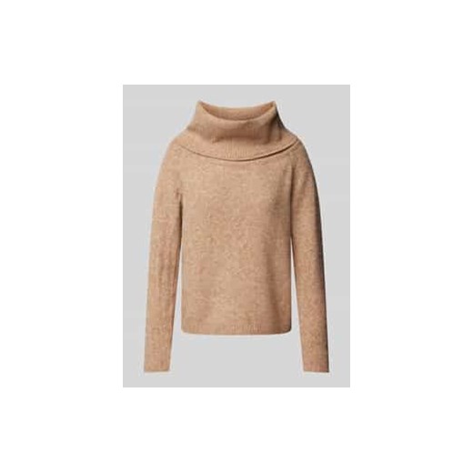 Sweter z dzianiny z prążkowanymi wykończeniami ze sklepu Peek&Cloppenburg  w kategorii Swetry damskie - zdjęcie 177827030