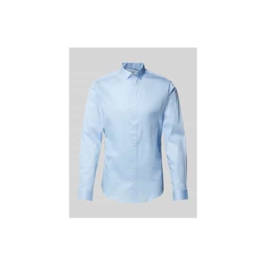 Koszula casualowa o kroju slim fit z kołnierzykiem typu kent model ‘CARDIFF’ ze sklepu Peek&Cloppenburg  w kategorii Koszule męskie - zdjęcie 177827154