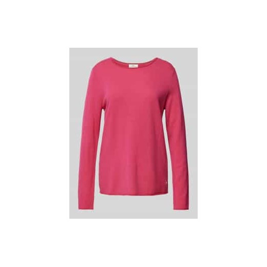 Sweter z mieszanki wełny z detalem z logo ze sklepu Peek&Cloppenburg  w kategorii Swetry damskie - zdjęcie 177827232
