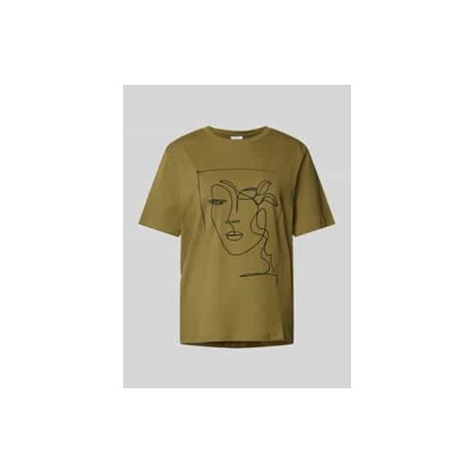 T-shirt z nadrukiem z motywem model ‘SYBILLA’ ze sklepu Peek&Cloppenburg  w kategorii Bluzki damskie - zdjęcie 177827253