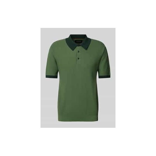 Koszulka polo o kroju regular fit z fakturowanym wzorem ze sklepu Peek&Cloppenburg  w kategorii T-shirty męskie - zdjęcie 177827320