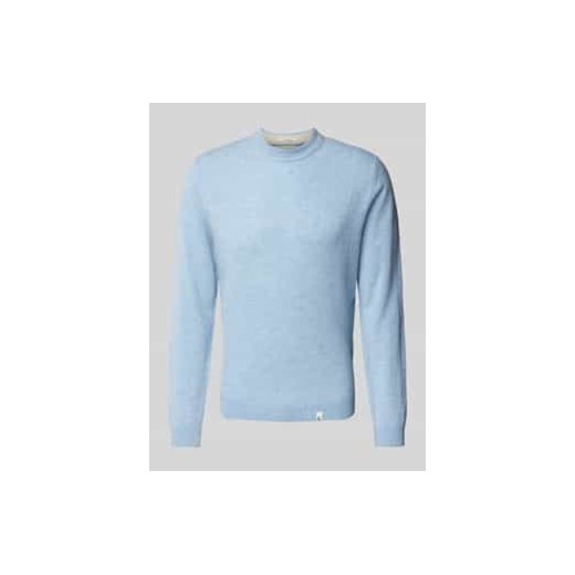 Sweter z dzianiny z detalami z logo ze sklepu Peek&Cloppenburg  w kategorii Swetry męskie - zdjęcie 177827322