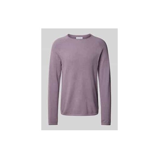 Sweter z dzianiny z okrągłym dekoltem ze sklepu Peek&Cloppenburg  w kategorii Swetry męskie - zdjęcie 177827353
