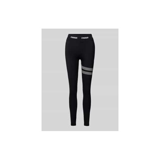 Legginsy z elastycznym paskiem z logo model ‘Hero’ ze sklepu Peek&Cloppenburg  w kategorii Spodnie damskie - zdjęcie 177827354