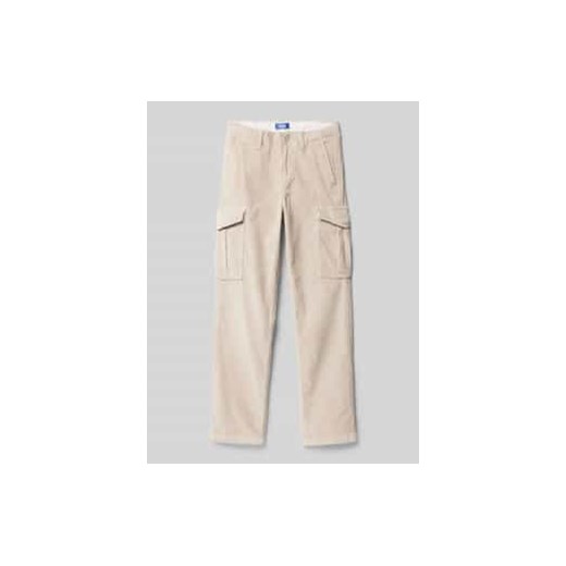 Spodnie sztruksowe o kroju regular fit z kieszeniami cargo model ‘KANE’ ze sklepu Peek&Cloppenburg  w kategorii Spodnie chłopięce - zdjęcie 177827483