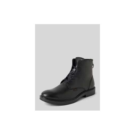 Buty ze skóry z zamkiem błyskawicznym model ‘MILES’ ze sklepu Peek&Cloppenburg  w kategorii Buty zimowe męskie - zdjęcie 177827553