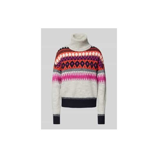 Sweter z dzianiny o kroju oversized z golfem ze sklepu Peek&Cloppenburg  w kategorii Swetry damskie - zdjęcie 177827561