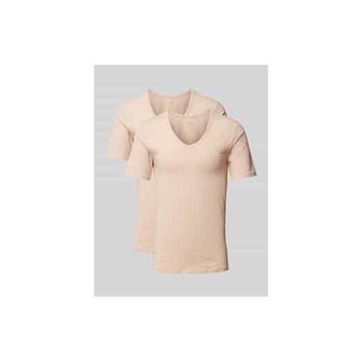 T-shirt z dekoltem w serek ze sklepu Peek&Cloppenburg  w kategorii T-shirty męskie - zdjęcie 177827634