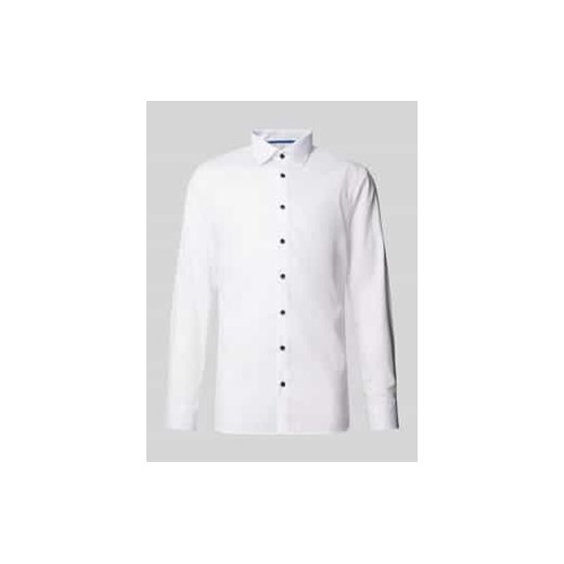 Koszula biznesowa o kroju super slim fit z fakturowanym wzorem model ‘New York’ ze sklepu Peek&Cloppenburg  w kategorii Koszule męskie - zdjęcie 177827684