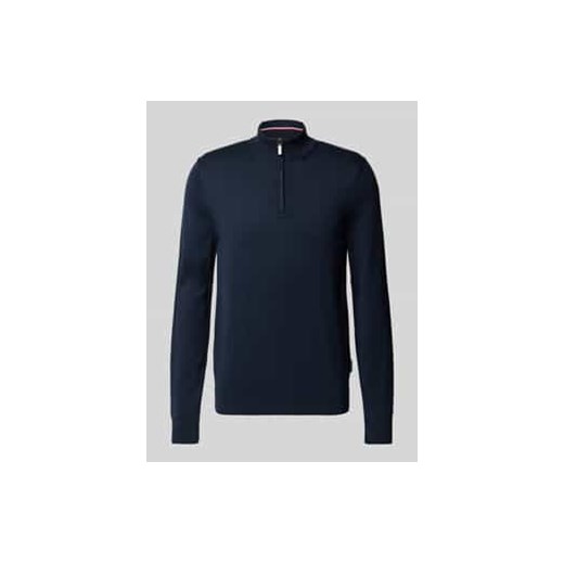 Sweter z dzianiny ze stójką ze sklepu Peek&Cloppenburg  w kategorii Swetry męskie - zdjęcie 177827692