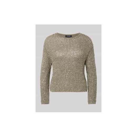 Sweter z dzianiny z dodatkiem wełny i cekinowym obszyciem ze sklepu Peek&Cloppenburg  w kategorii Swetry damskie - zdjęcie 177827862
