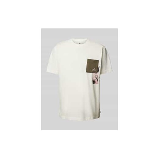 T-shirt z nadrukiem z logo model ‘LENS’ ze sklepu Peek&Cloppenburg  w kategorii T-shirty męskie - zdjęcie 177827870