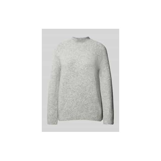 Sweter z dzianiny z prążkowanymi wykończeniami ze sklepu Peek&Cloppenburg  w kategorii Swetry damskie - zdjęcie 177828092