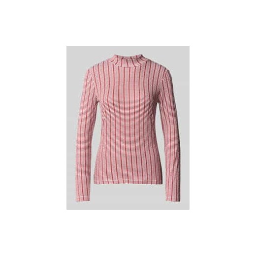 Bluzka o kroju shaped fit z mieszanki wiskozy z długim rękawem i wzorem na całej powierzchni ze sklepu Peek&Cloppenburg  w kategorii Bluzki damskie - zdjęcie 177828234