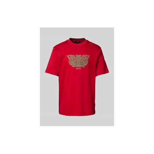 T-shirt z wyhaftowanym motywem i logo model ‘Taut’ ze sklepu Peek&Cloppenburg  w kategorii T-shirty męskie - zdjęcie 177828290