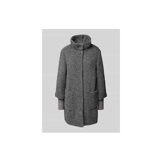 Płaszcz o kroju relaxed fit z dzianinowymi ściągaczami na rękawach ze sklepu Peek&Cloppenburg  w kategorii Płaszcze damskie - zdjęcie 177828350