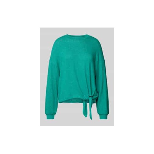 Bluzka o kroju regular fit z mieszanki wiskozy i bawełny z długim rękawem i prążkowanymi ściągaczami ze sklepu Peek&Cloppenburg  w kategorii Bluzki damskie - zdjęcie 177828440