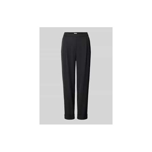 Spodnie do garnituru o kroju slim fit z zakładkami w pasie ze sklepu Peek&Cloppenburg  w kategorii Spodnie damskie - zdjęcie 177828441