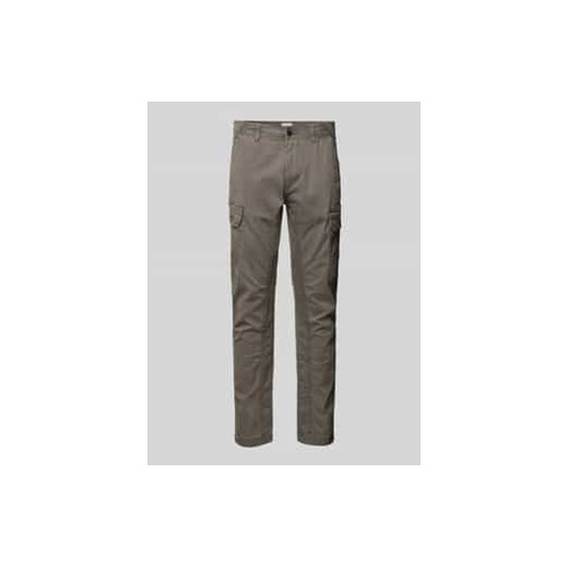 Spodnie cargo o kroju slim fit z wpuszczanymi kieszeniami ze sklepu Peek&Cloppenburg  w kategorii Spodnie męskie - zdjęcie 177828501