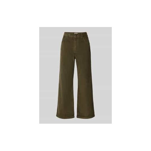 Kuloty o kroju regular fit ze sztruksu z szeroką nogawką ze sklepu Peek&Cloppenburg  w kategorii Spodnie damskie - zdjęcie 177828863
