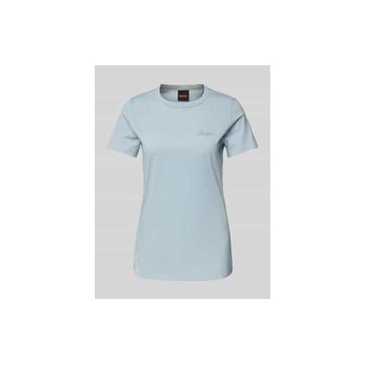 T-shirt z detalem z logo model ‘Elogo’ ze sklepu Peek&Cloppenburg  w kategorii Bluzki damskie - zdjęcie 177828910