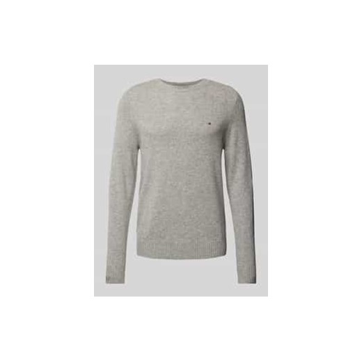 Sweter wełniany z wyhaftowanym logo ze sklepu Peek&Cloppenburg  w kategorii Swetry męskie - zdjęcie 177829001