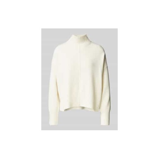 Sweter z dzianiny z prążkowanymi wykończeniami model ‘KAREEN’ ze sklepu Peek&Cloppenburg  w kategorii Swetry damskie - zdjęcie 177829040