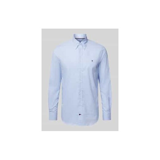 Koszula biznesowa o kroju slim fit z listwą guzikową ze sklepu Peek&Cloppenburg  w kategorii Koszule męskie - zdjęcie 177829044