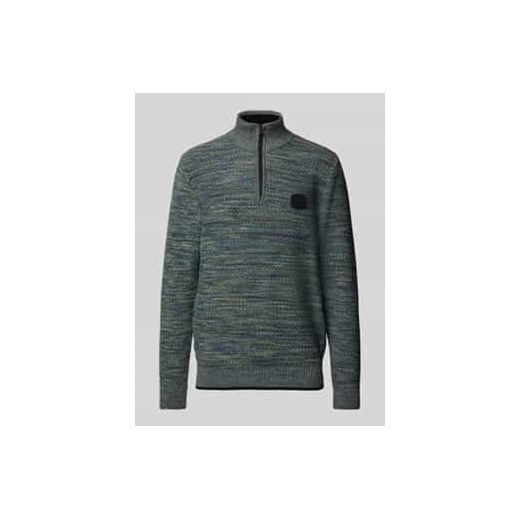 Sweter z dzianiny z prążkowanymi wykończeniami ze sklepu Peek&Cloppenburg  w kategorii Swetry męskie - zdjęcie 177829053
