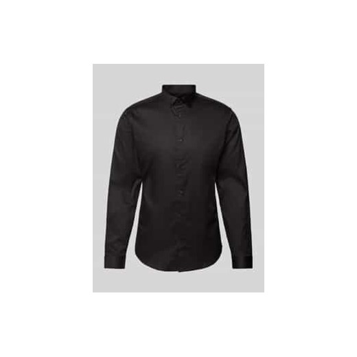Koszula casualowa o kroju slim fit z kołnierzykiem typu kent model ‘CARDIFF’ ze sklepu Peek&Cloppenburg  w kategorii Koszule męskie - zdjęcie 177829184