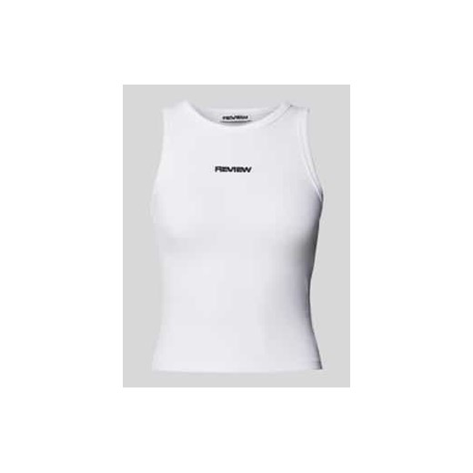Top z prążkowanymi wykończeniami ze sklepu Peek&Cloppenburg  w kategorii Bluzki damskie - zdjęcie 177829233
