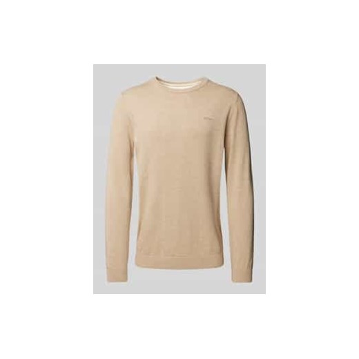 Sweter z dzianiny o kroju regular fit z czystej bawełny ze sklepu Peek&Cloppenburg  w kategorii Swetry męskie - zdjęcie 177829321
