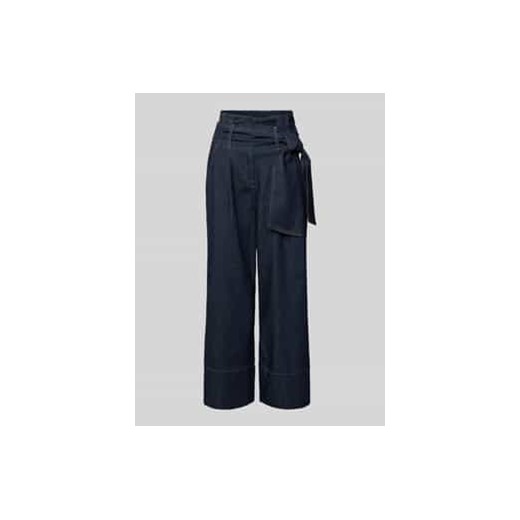 Jeansy o luźnym kroju z wiązanym detalem ze sklepu Peek&Cloppenburg  w kategorii Jeansy damskie - zdjęcie 177829343