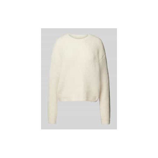 Sweter z dzianiny z okrągłym dekoltem model ‘KAIA’ ze sklepu Peek&Cloppenburg  w kategorii Swetry damskie - zdjęcie 177829401