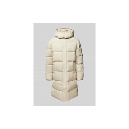 Płaszcz pikowany z nadrukiem z logo model ‘ESSENTIALS’ ze sklepu Peek&Cloppenburg  w kategorii Płaszcze męskie - zdjęcie 177829492