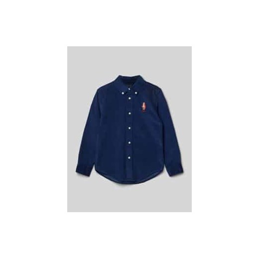 Koszula sztruksowa o kroju regular fit z kołnierzykiem typu button down ze sklepu Peek&Cloppenburg  w kategorii Koszule chłopięce - zdjęcie 177829731