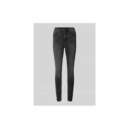 Jeansy o kroju skinny fit z wysokim stanem i odcieniem Stonewashed model ‘SOPHIA’ ze sklepu Peek&Cloppenburg  w kategorii Jeansy damskie - zdjęcie 177829781