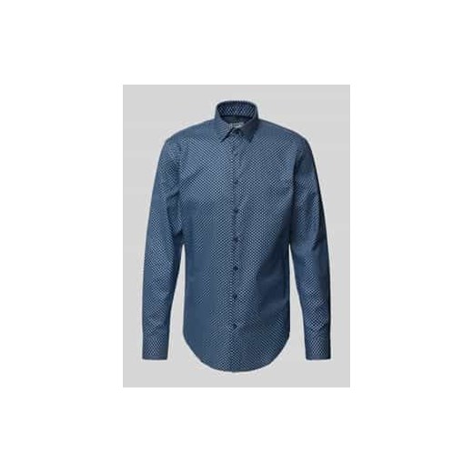Koszula biznesowa o kroju slim fit z listwą guzikową ze sklepu Peek&Cloppenburg  w kategorii Koszule męskie - zdjęcie 177829821