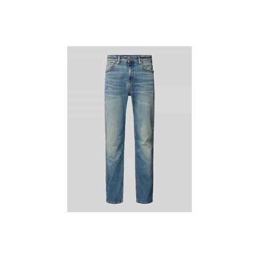 Jeansy o kroju slim fit z przetarciami model ‘RYAN’ ze sklepu Peek&Cloppenburg  w kategorii Jeansy męskie - zdjęcie 177829922