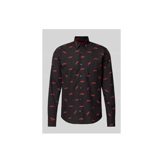 Koszula casualowa o kroju slim fit z kołnierzykiem typu kent model ‘Ermo’ ze sklepu Peek&Cloppenburg  w kategorii Koszule męskie - zdjęcie 177830131